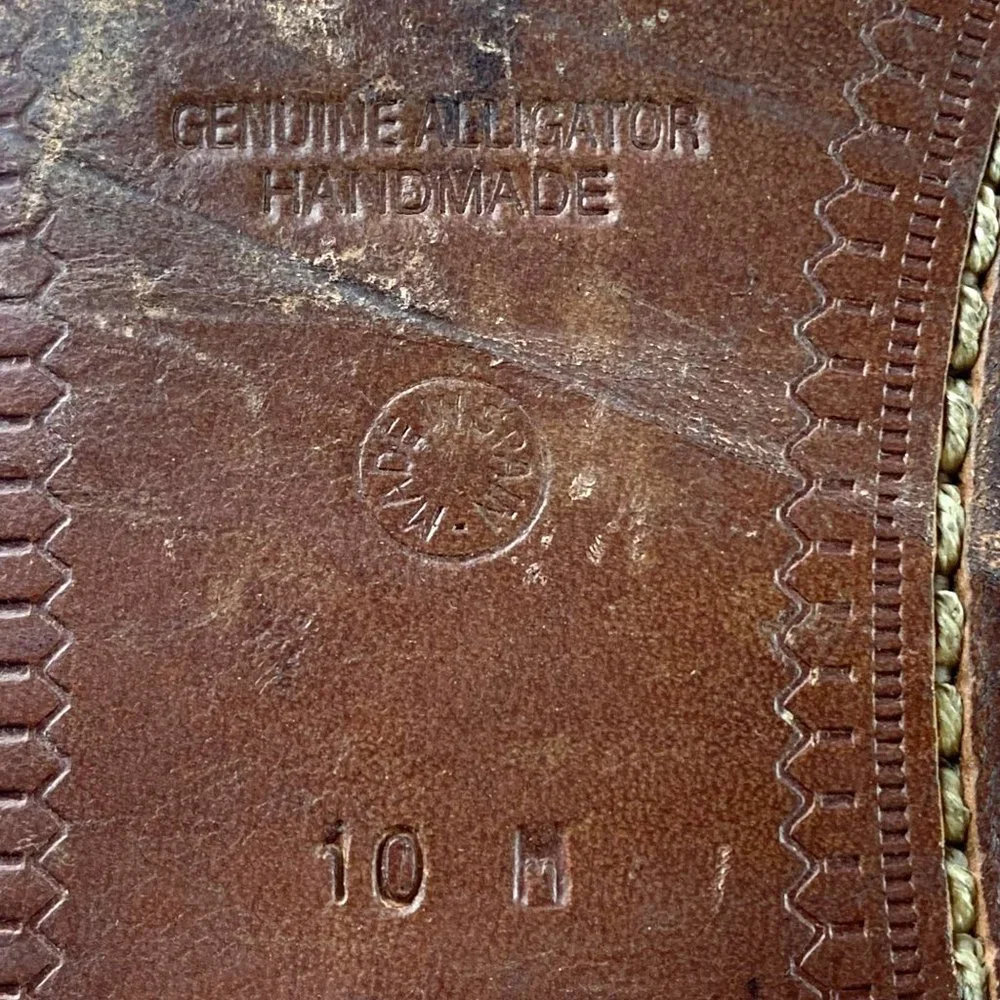 CHURCH’S Prima Classe‎ Handmade Alligator Skin Split Toe Oxford